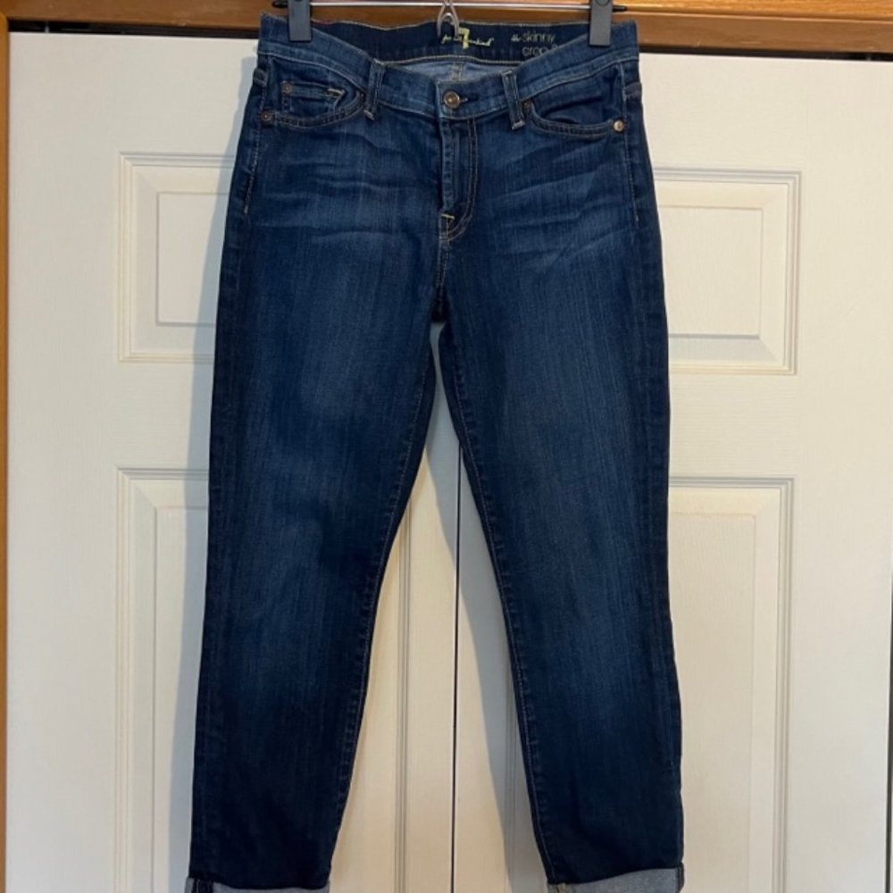 7 Seven For all Mankind the Skinny Crop & Roll 28